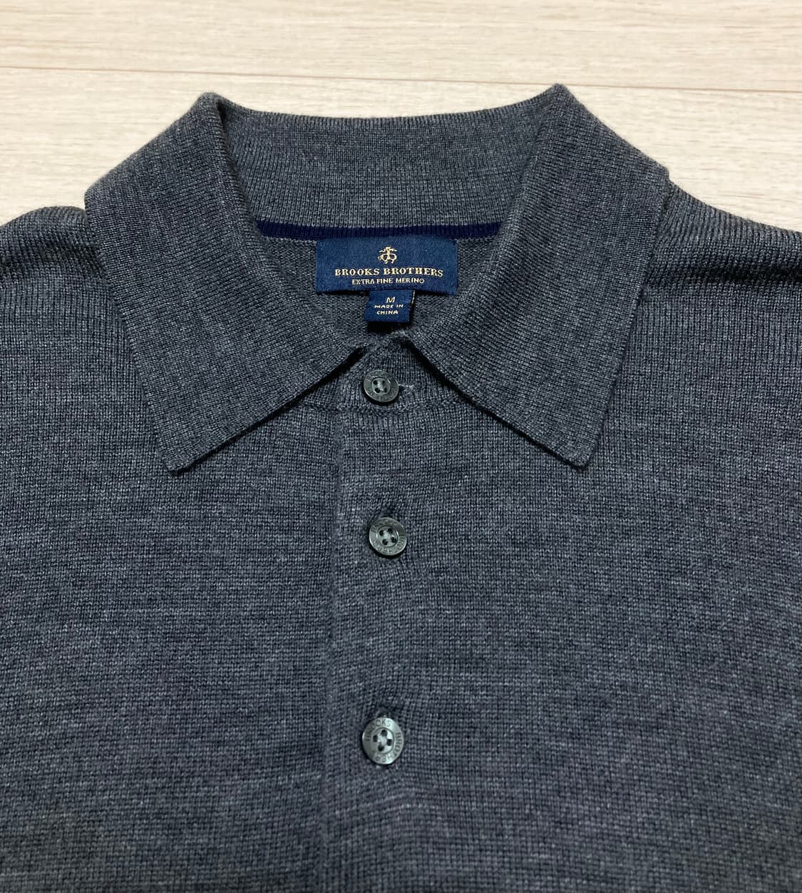 브룩스브라더스 울 카라 니트 M(100) 판매 상품이미지5