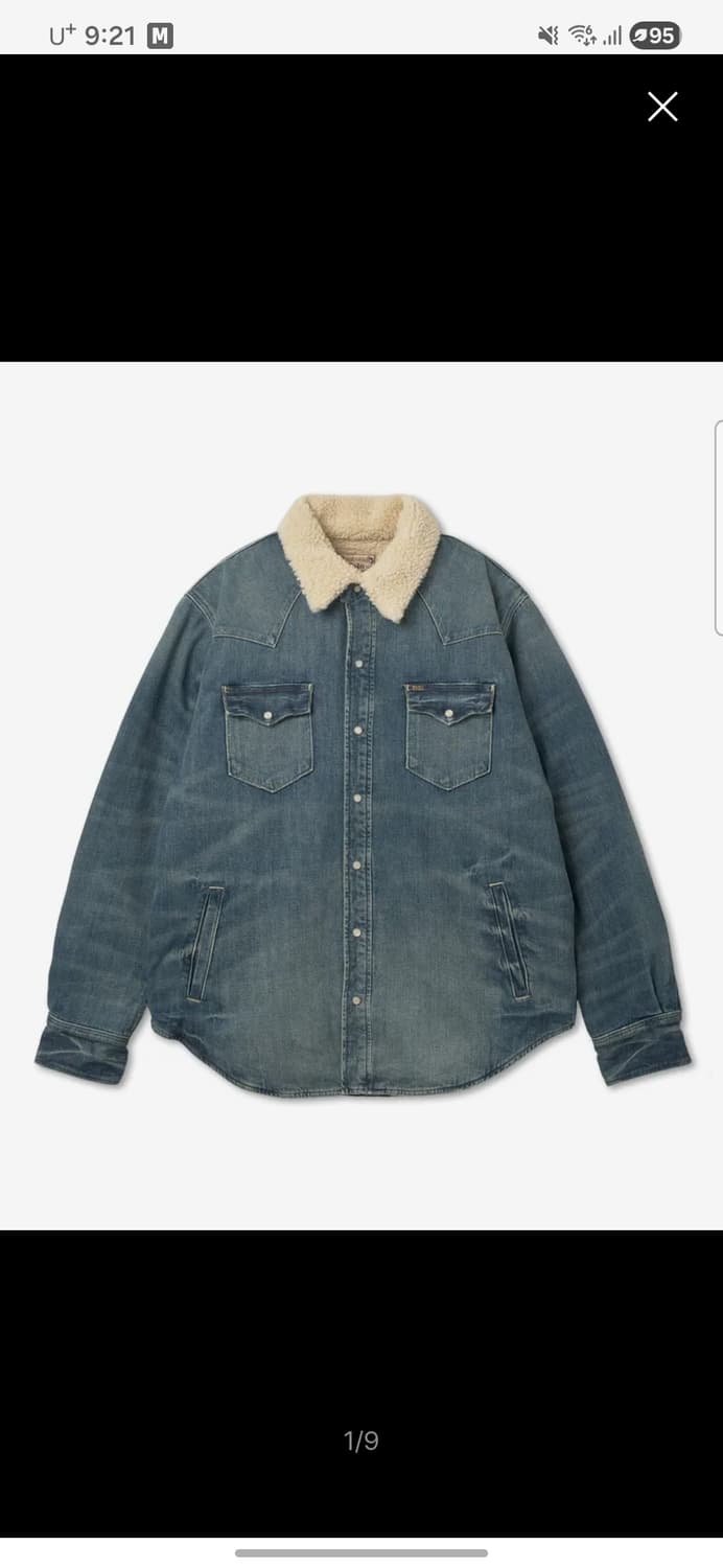 폴로랄프로렌 플리스 데님 웨스턴 셔츠재킷 상품이미지1