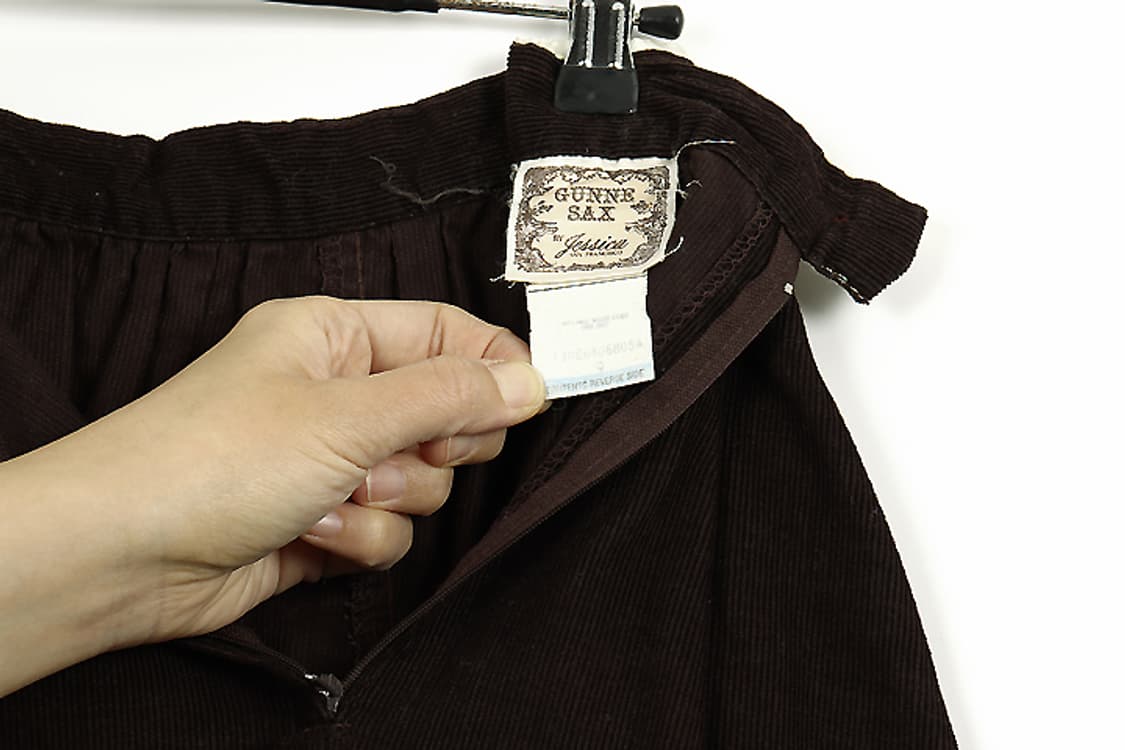70's GUNNIE SAX 코듀로이 퀼팅 거니섹투피스 미국빈티지드레스 상품이미지10
