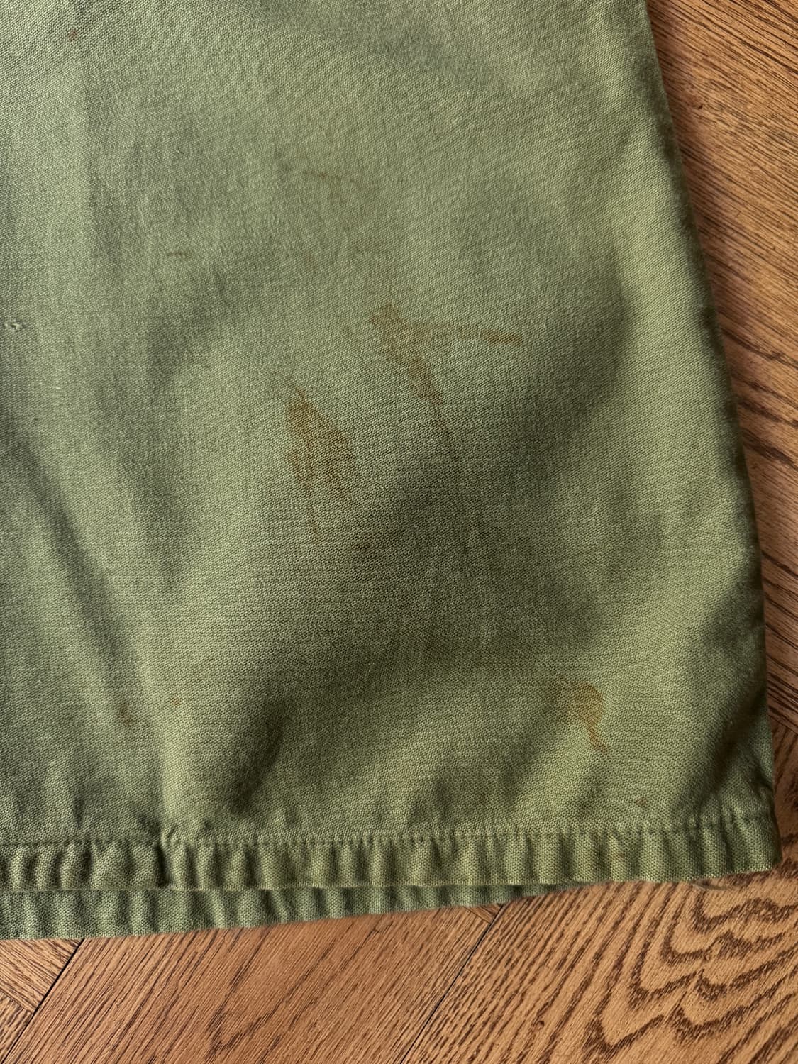 [M]60s 오리지널 U.S ARMY OG-107 더티워싱 밀리터리 셔츠 상품이미지4