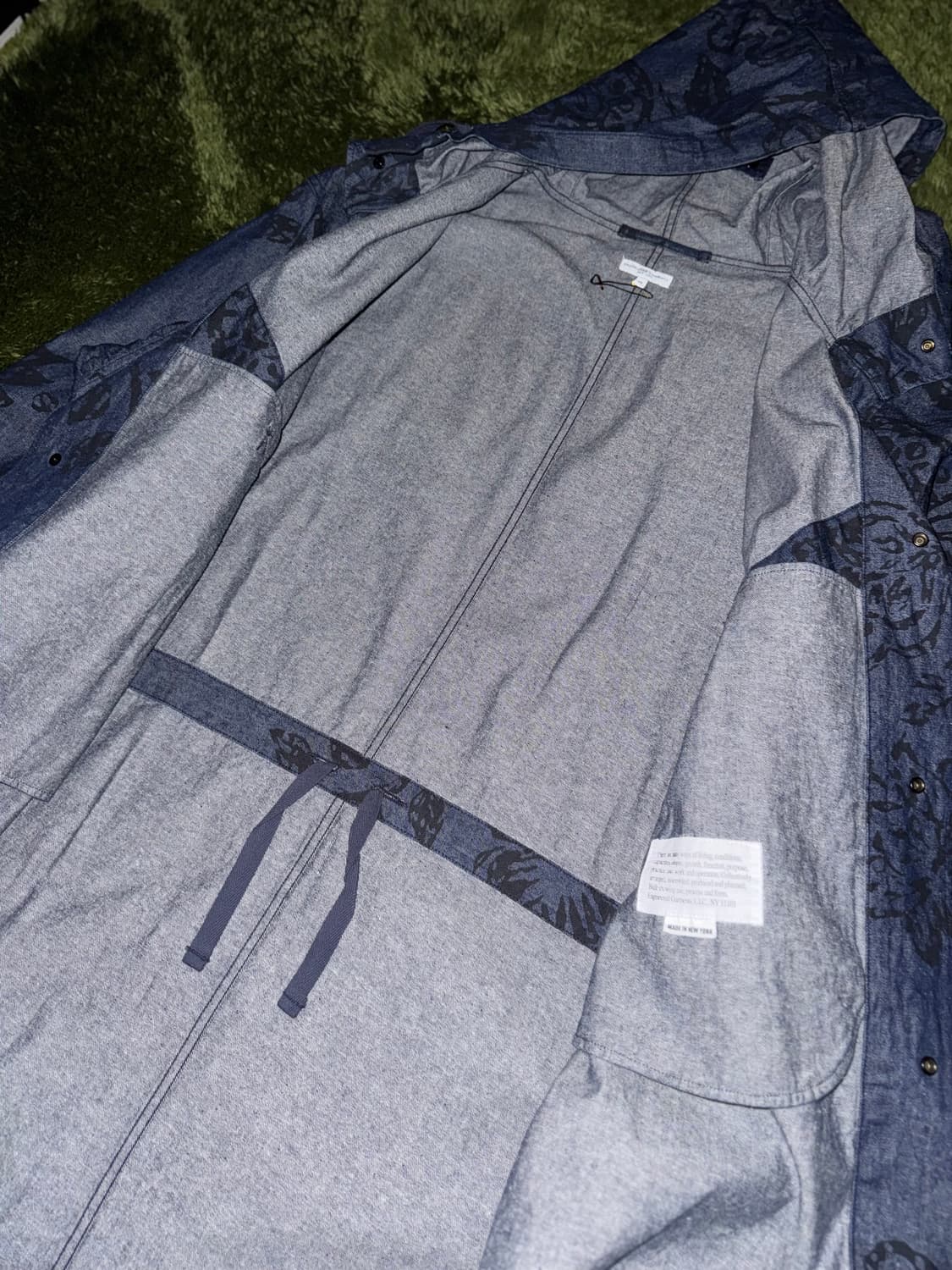 [XL] 엔지니어드 가먼츠 8온스 데님 하이랜드 파카 플로랄 인디고 상품이미지4