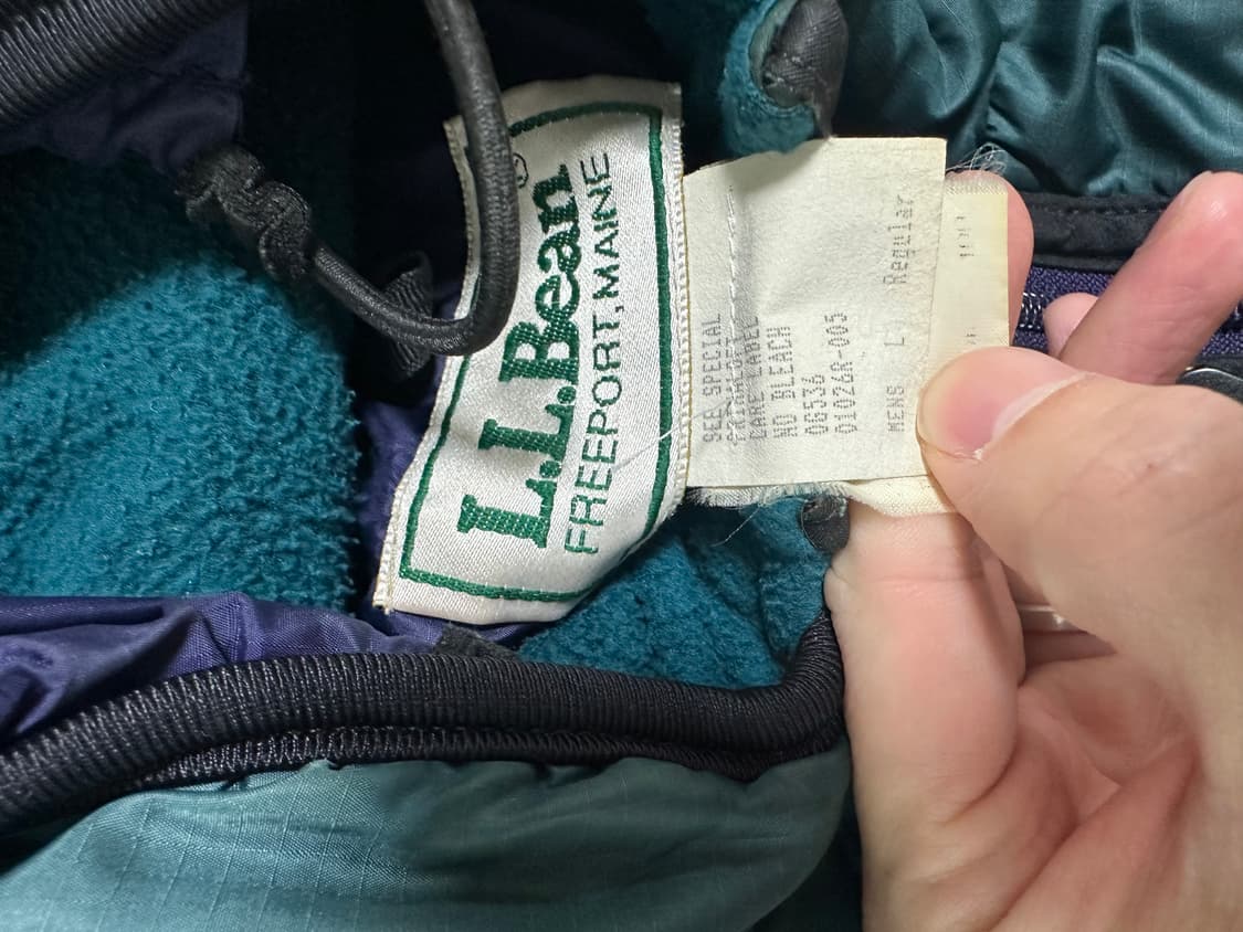 (L)80s ll bean 엘엘빈 프리마로프트 풀오버 상품이미지5