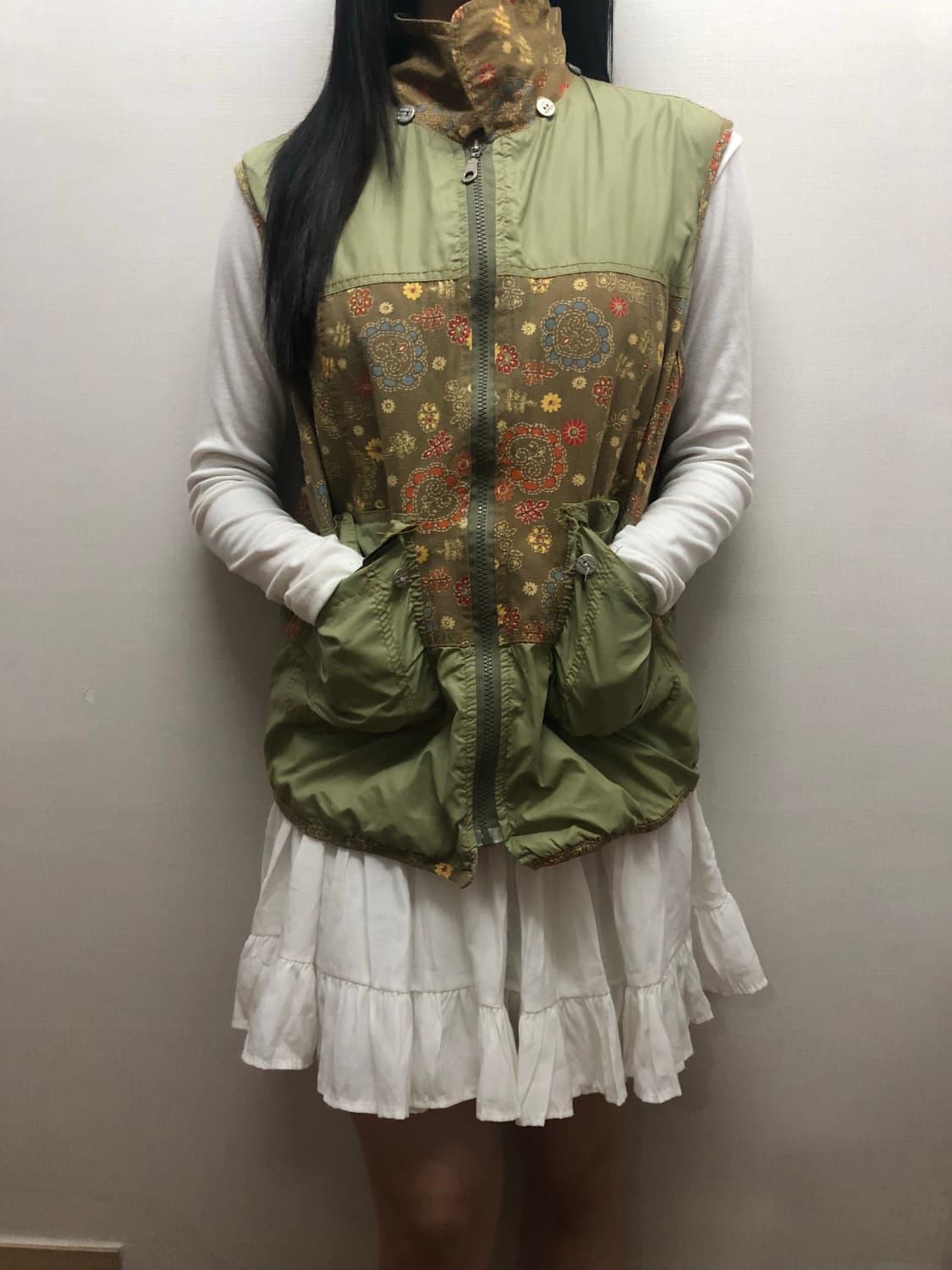 빈티지 카키 모리 베스트 상품이미지4