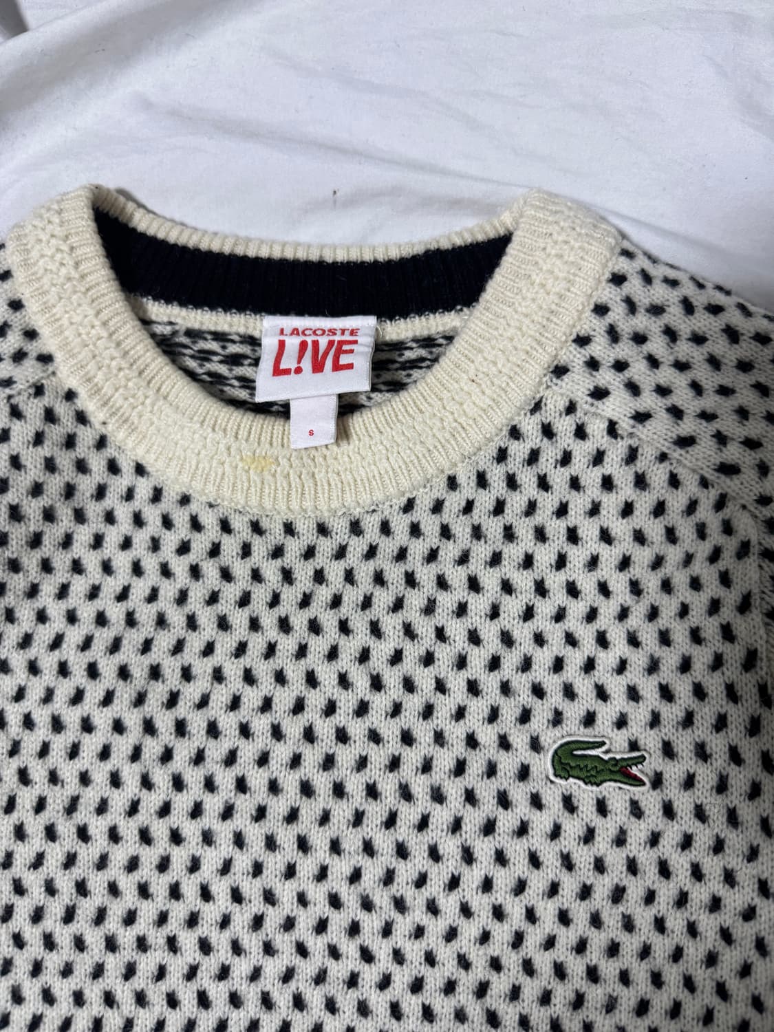 라코스테 자카드 패턴 니트 상품이미지3