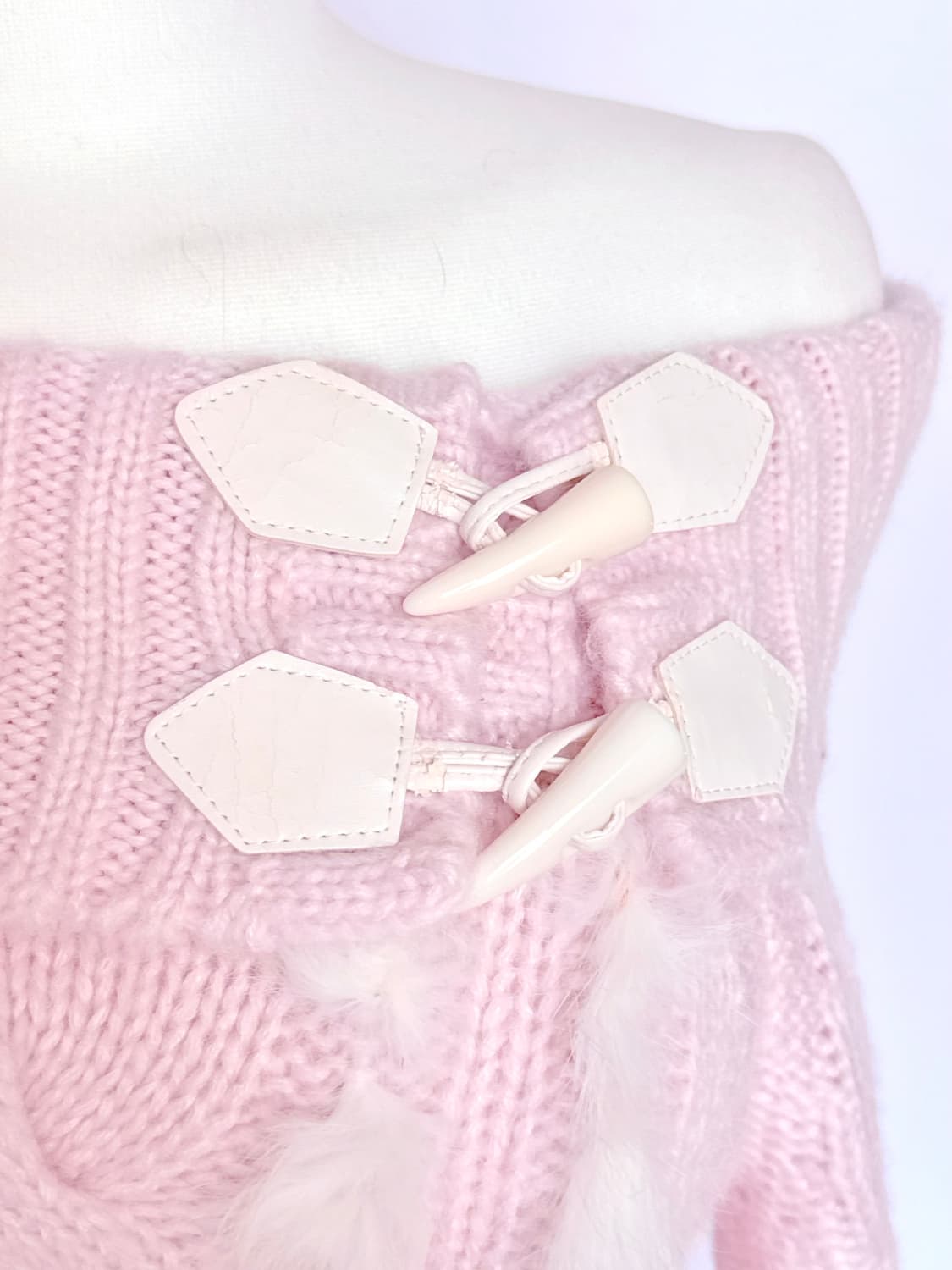 세실맥비 딸기우유 핑크 오프숄더 니트원피스 히메갸루  상품이미지2