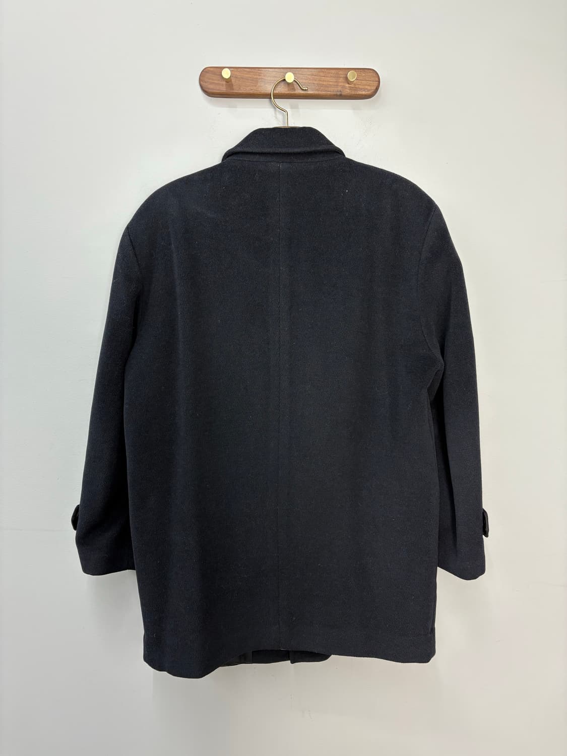 Oleg Cassini 래글런 블랙 코트 A3411 상품이미지5