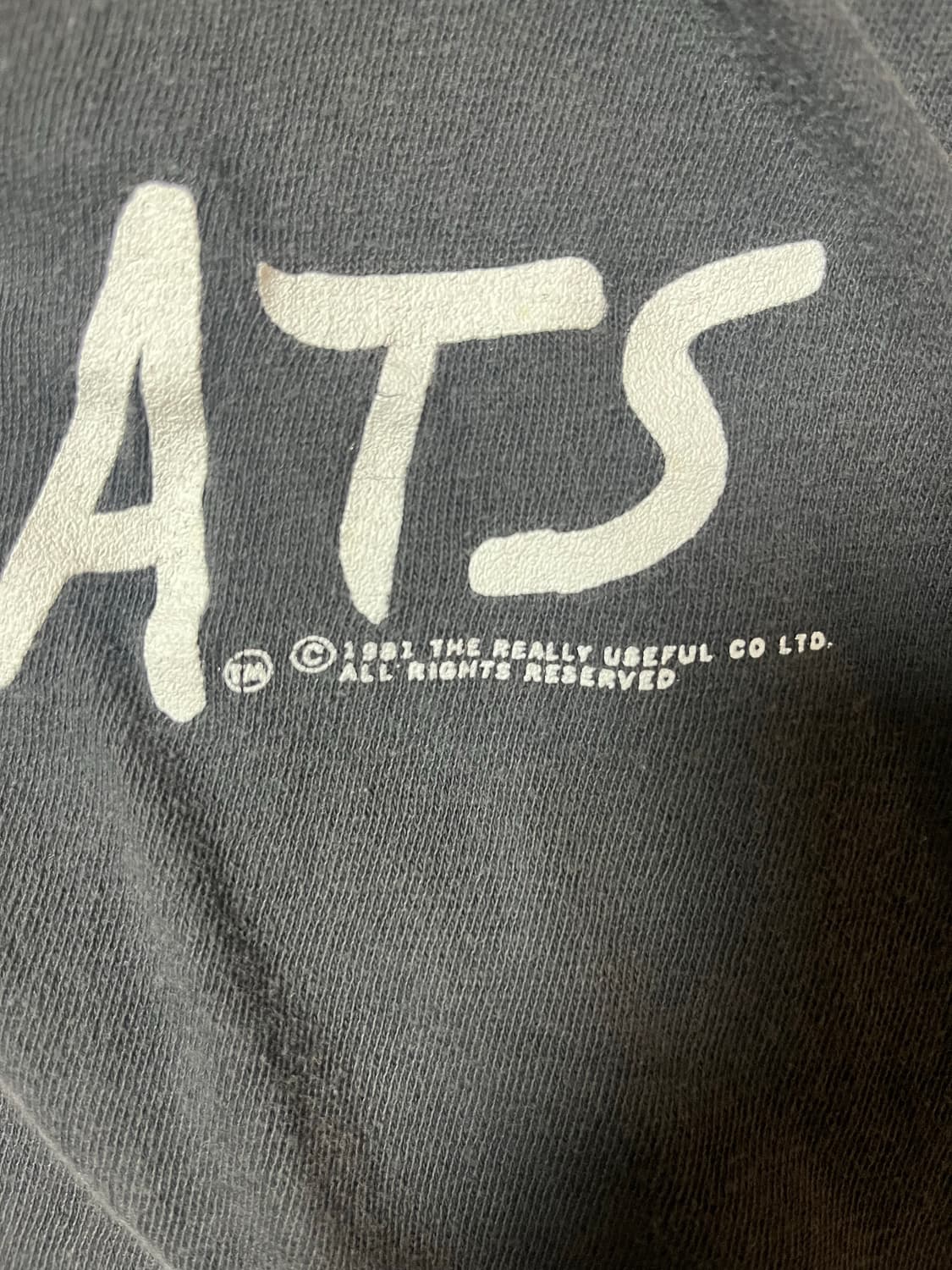 80s CATS 뮤지컬 티셔츠 상품이미지3