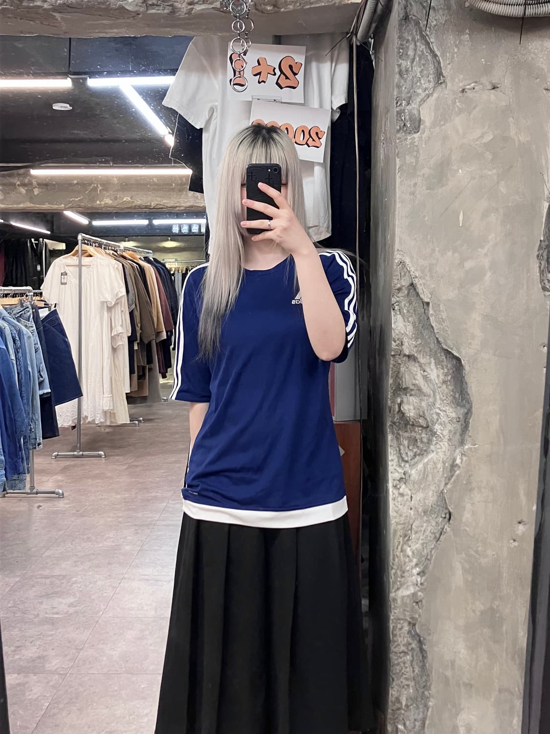 아디다스 반팔 티셔츠 네이비 L #csz3883  상품이미지2