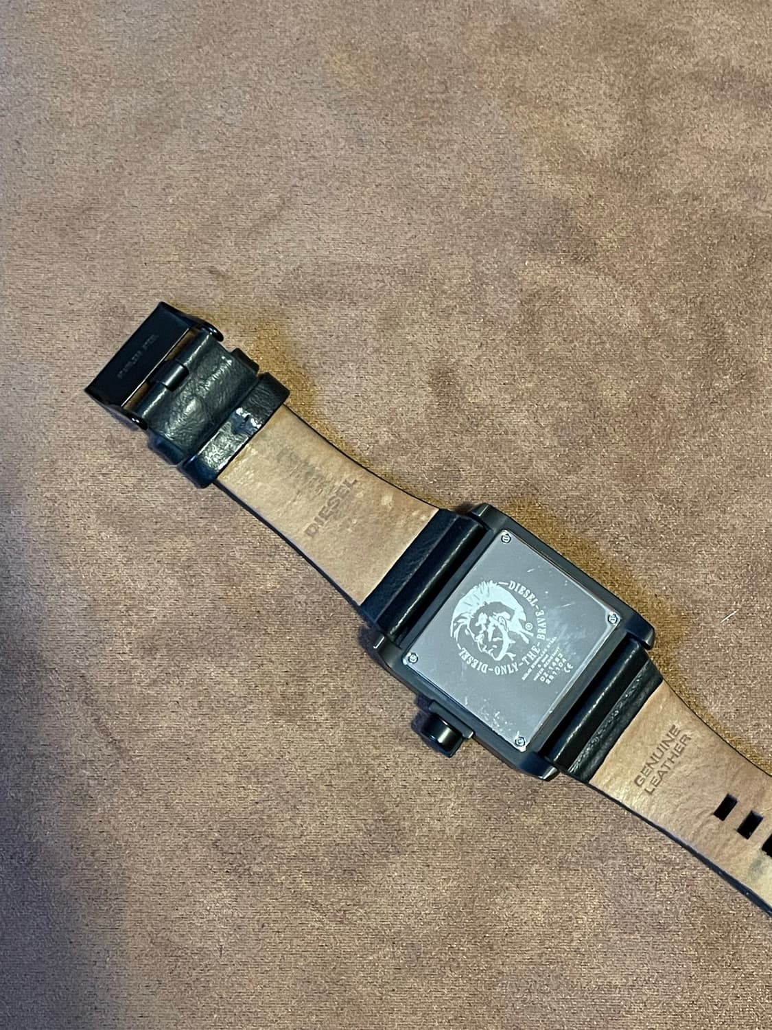 디젤 스퀘어 가죽 시계 상품이미지4