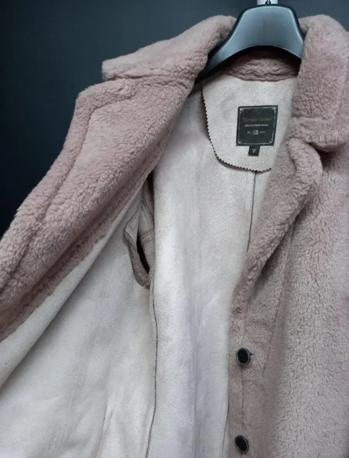 새 써스데이아일랜드 부클 테디베어 롱 코트 66 상품이미지8