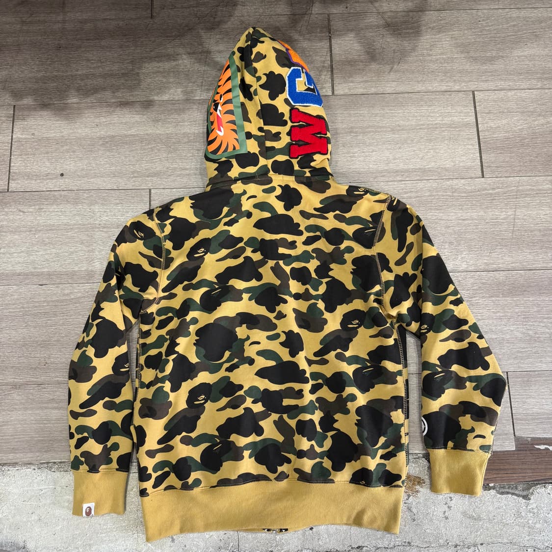 베이프 샤크 후드 집업 카모 XXL 상품이미지2