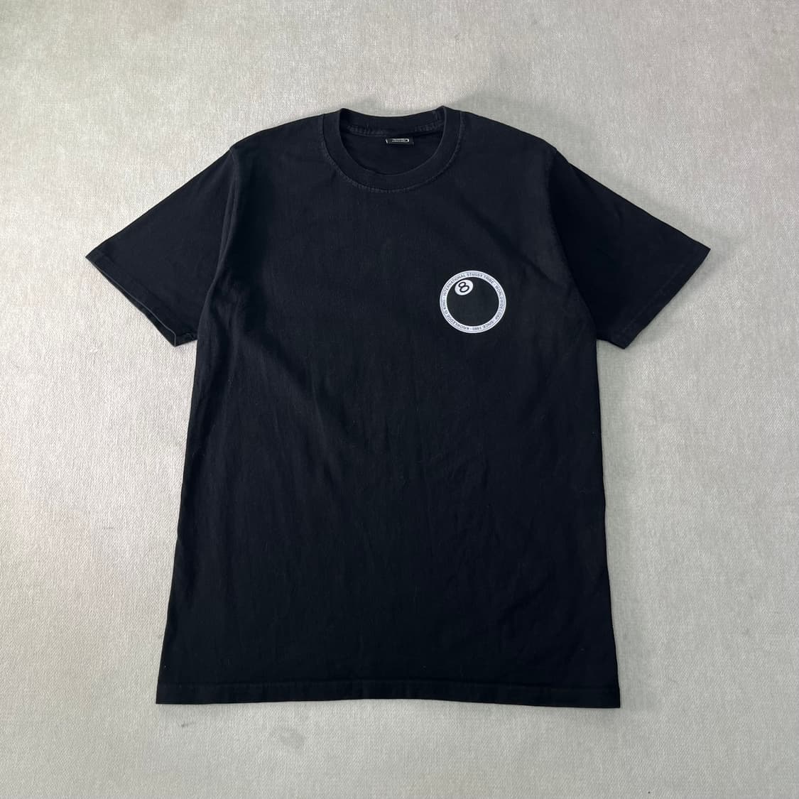 100 스투시 8볼 닷 블랙 반팔 티셔츠 상품이미지2