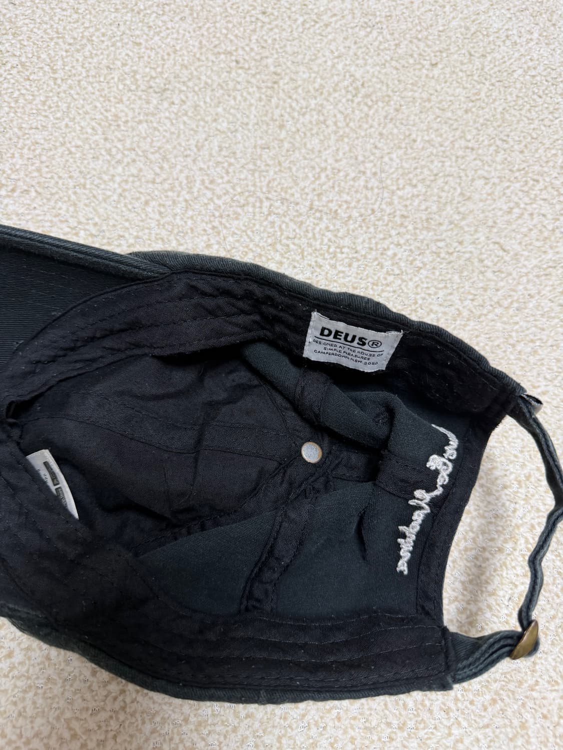 데우스 엑스 마키나 볼캡 블랙 상품이미지3