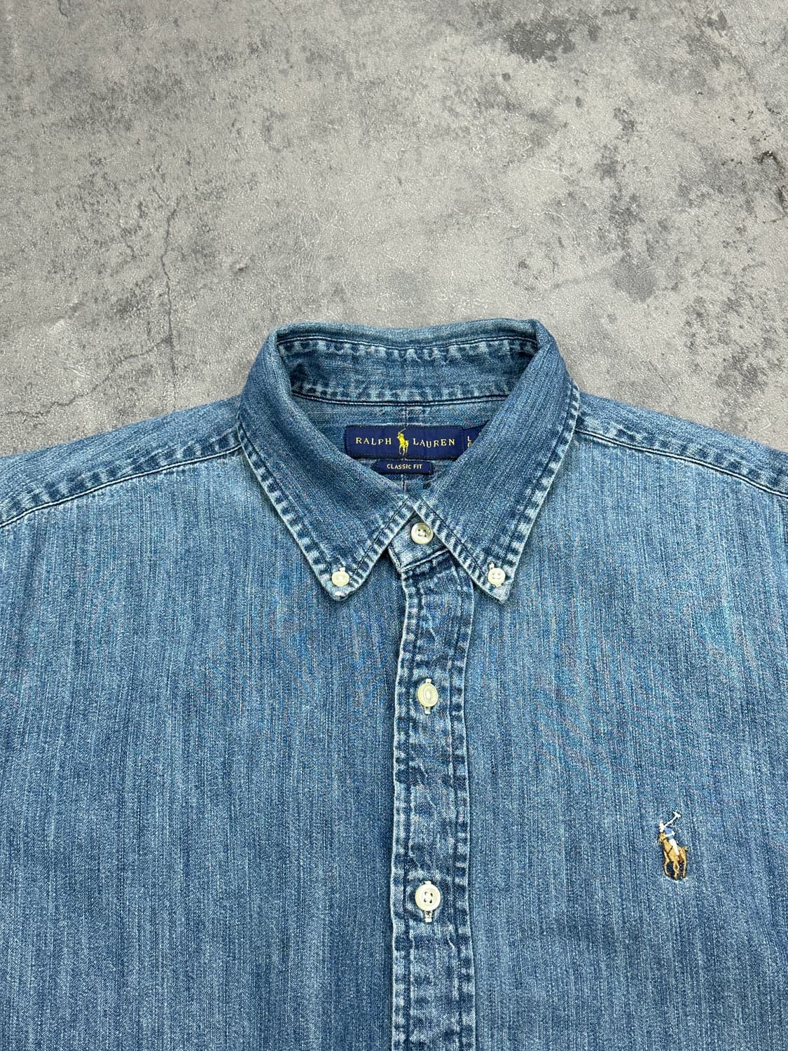 폴로 랄프로렌 멀티포니 중청 데님 셔츠 상품이미지3