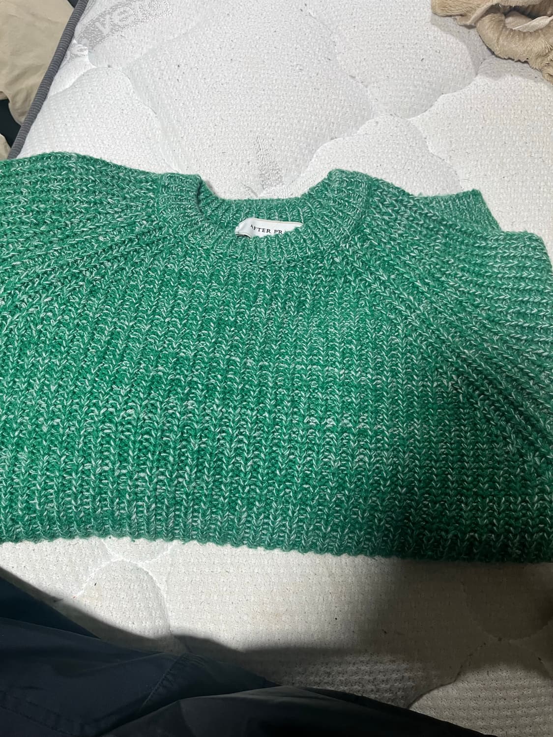 애프터프레이(AFTERPRAY) 솔라 인타르시아 니트 포레스트 상품이미지4