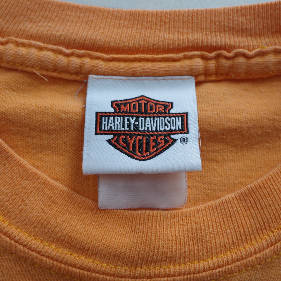 07년 할리데이비슨 앵무새 오렌지 티셔츠 상품이미지4