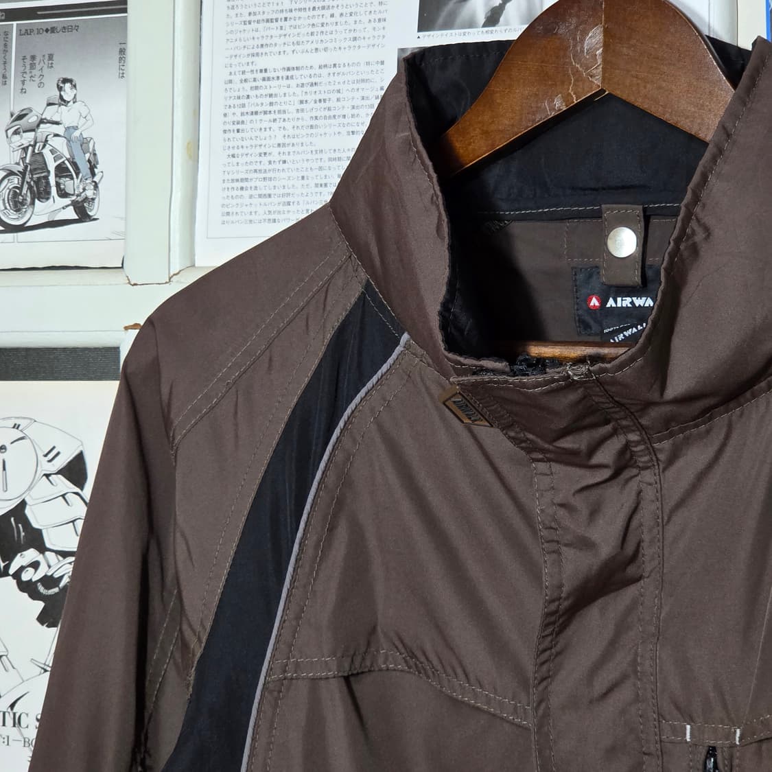 JPN 에어워크 카키 블랙 바람막이 자켓 상품이미지3