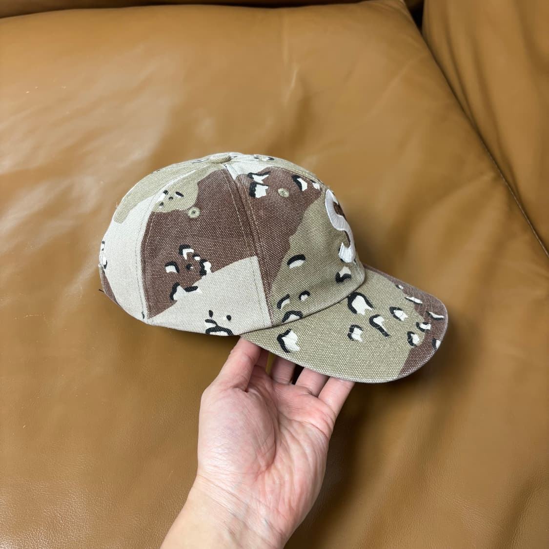 슈프림 S로고 6패널 볼캡 모자 데저트 카모 상품이미지3