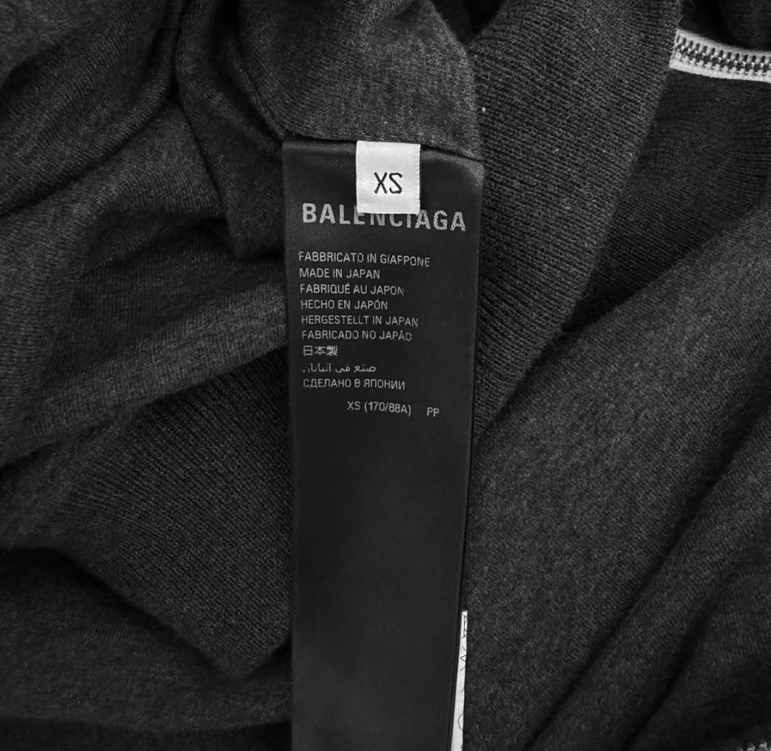 [XS] 발렌시아가 남성 트롱프뢰유 데님 후드 집업 자켓 앤트러사이트 상품이미지7