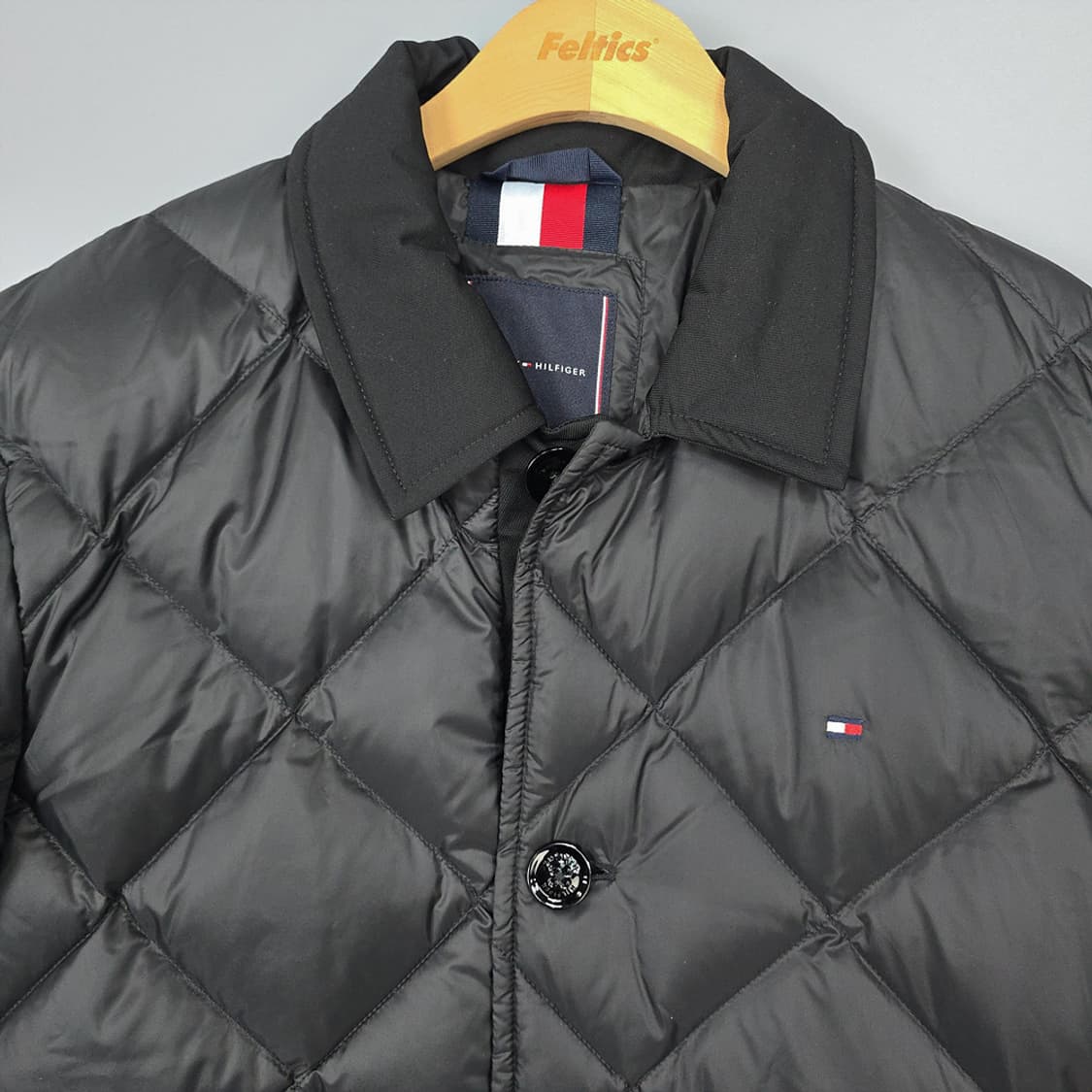 남성 타미힐피거 Tommy Hilfiger 퀼팅 구스 다운 패딩 코트 L 상품이미지2