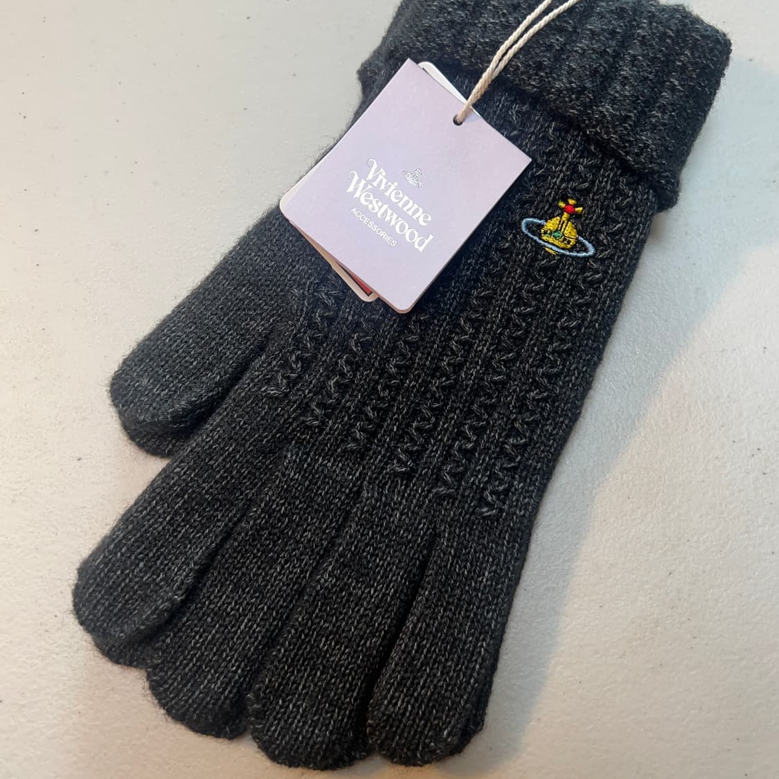 비비안웨스트우드 장갑 캐시미어 오픈핑거 글러브 상품이미지2