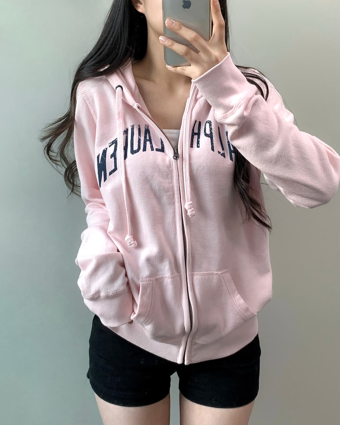 폴로 스펠아웃 후드집업 상품이미지2