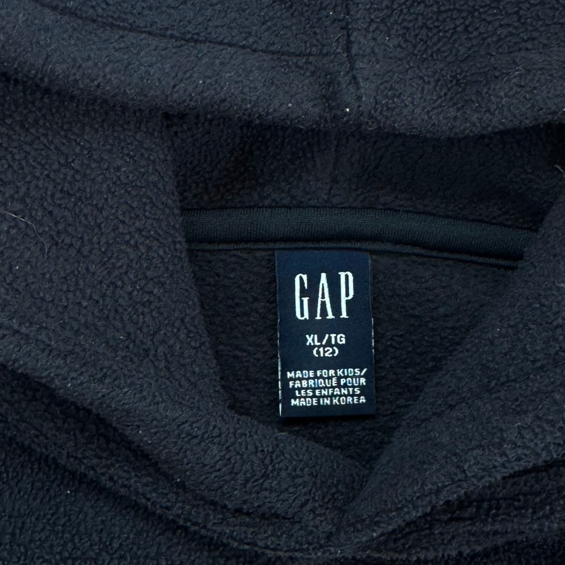 Gap 갭 네이비 로고 네이비 후리스 후드티 상품이미지5