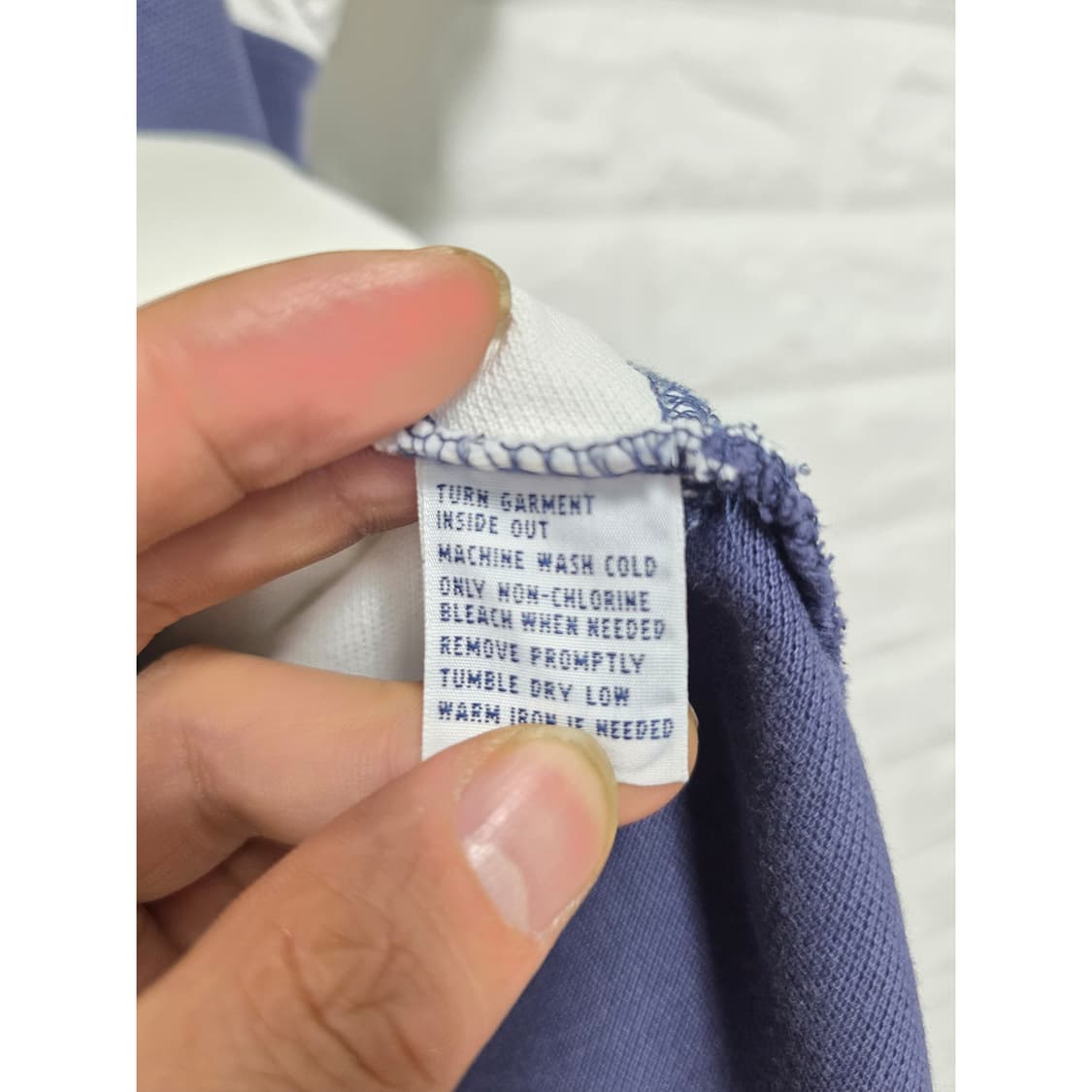 폴로 랄프로렌 빅포니 네이비 스트라이프 카라티 M 상품이미지3