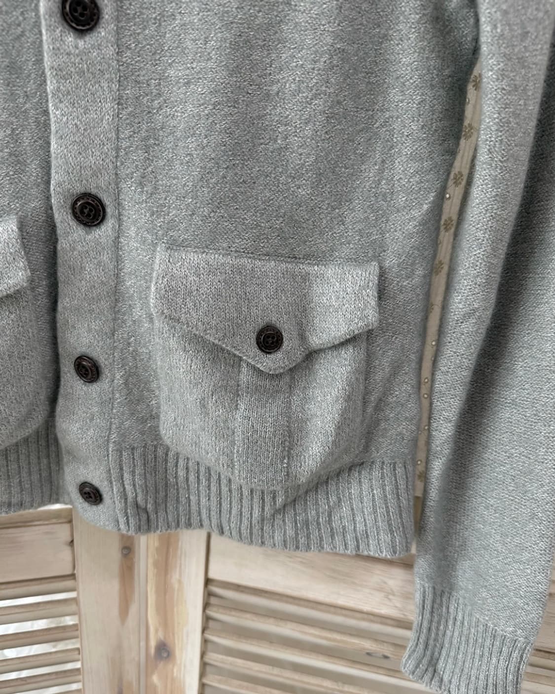 Gray knit cardigan 상품이미지3