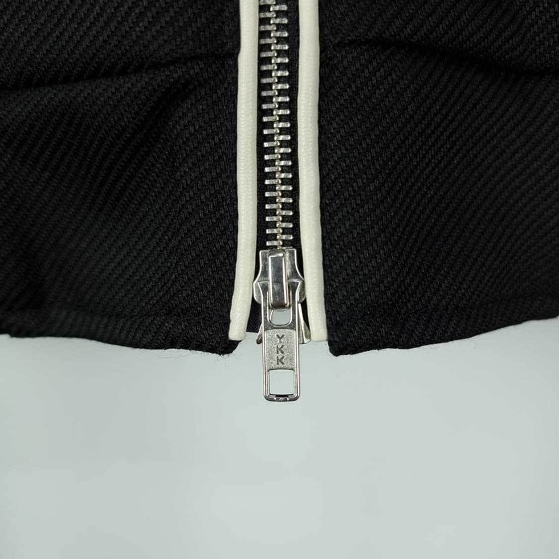 [누아클레] 투웨이 지퍼 파이핑 블루종 자켓 블랙 M19144 상품이미지7