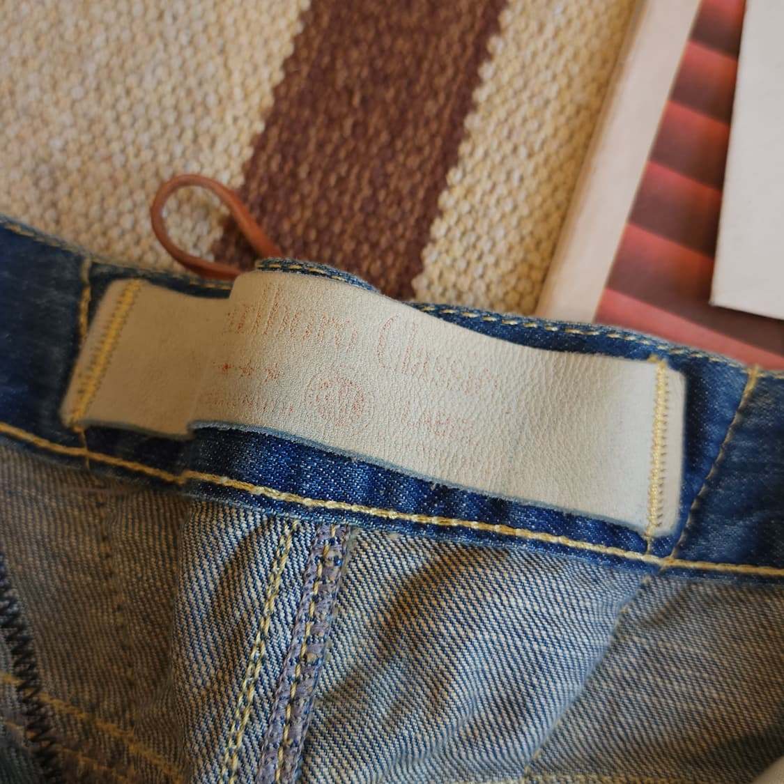 90s 말보로 클래식 데님 스커트 청치마 패치워크 웨스턴 치마 40 상품이미지8