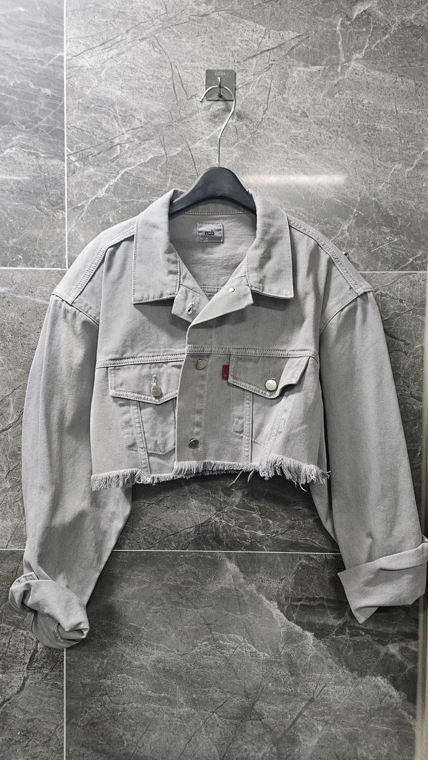 NOB 크롭 데님자켓 상품이미지1