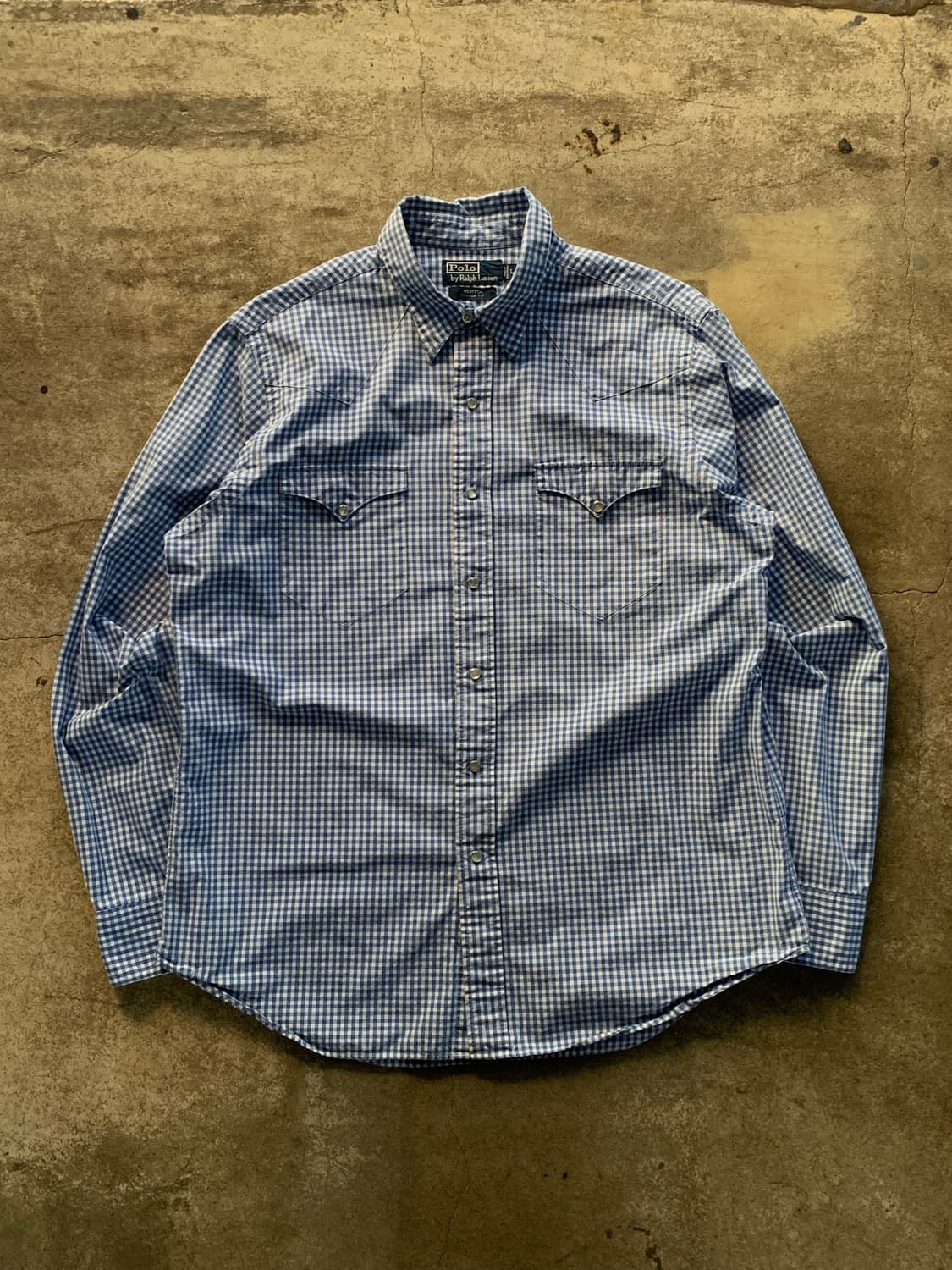 폴로 랄프로렌 깅엄체크 웨스턴 셔츠 상품이미지1