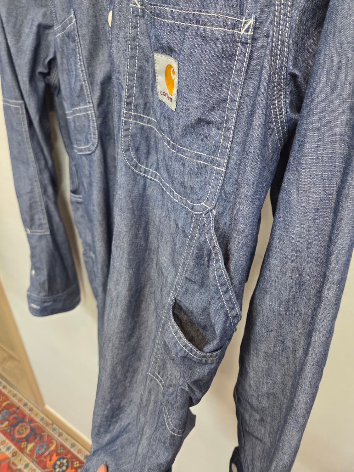 칼하트 아웃도어 motor 멀티포켓 스티치 데님셔츠 긴팔 m 상품이미지8