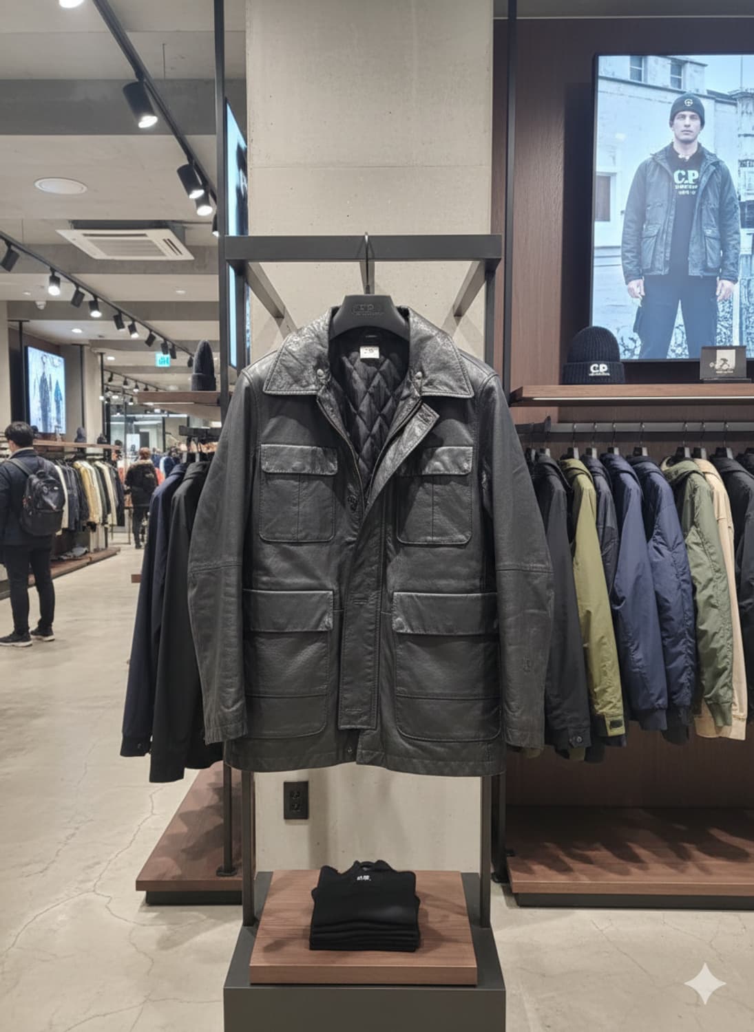 C.P. COMPANY 고트스킨 레더 필드 자켓  클래식의 정석(105) 상품이미지1