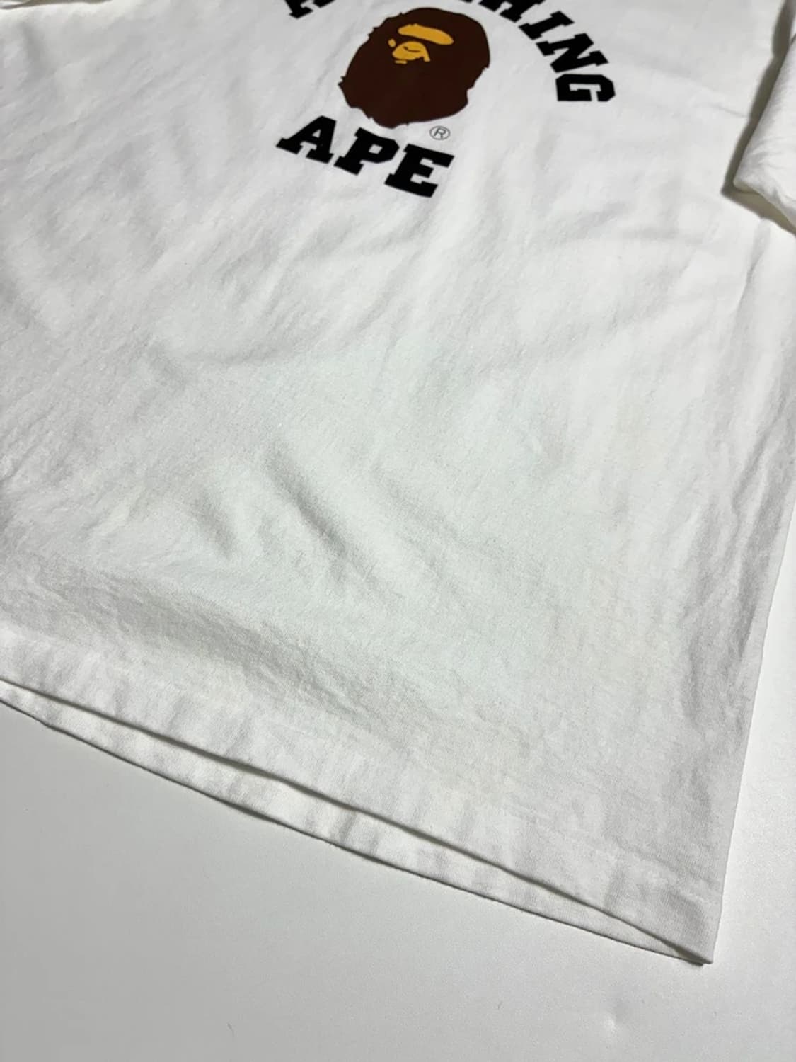 베이프 BAPE 컬리지 코튼 반팔 티셔츠 R1705 상품이미지3