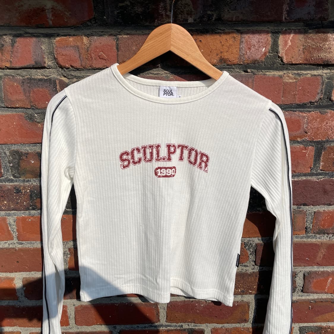 sculpter piping white t-shirt 상품이미지2