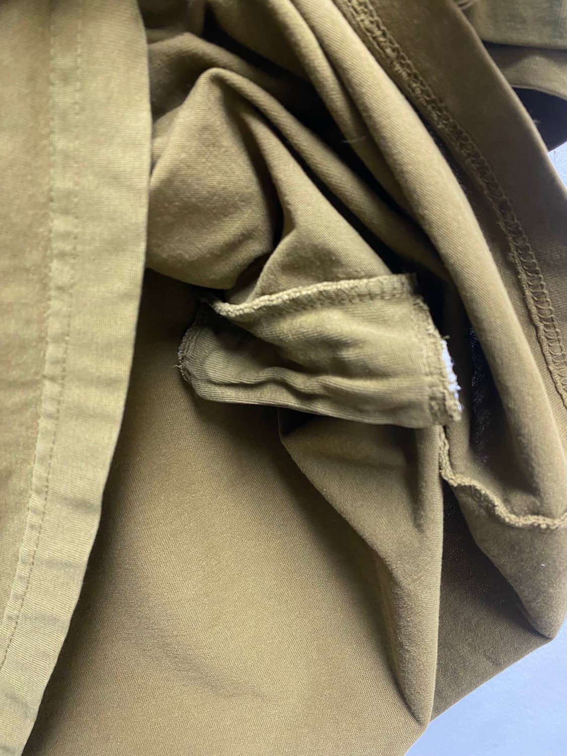 일본빈티지 카키 스모크 반팔 상품이미지4