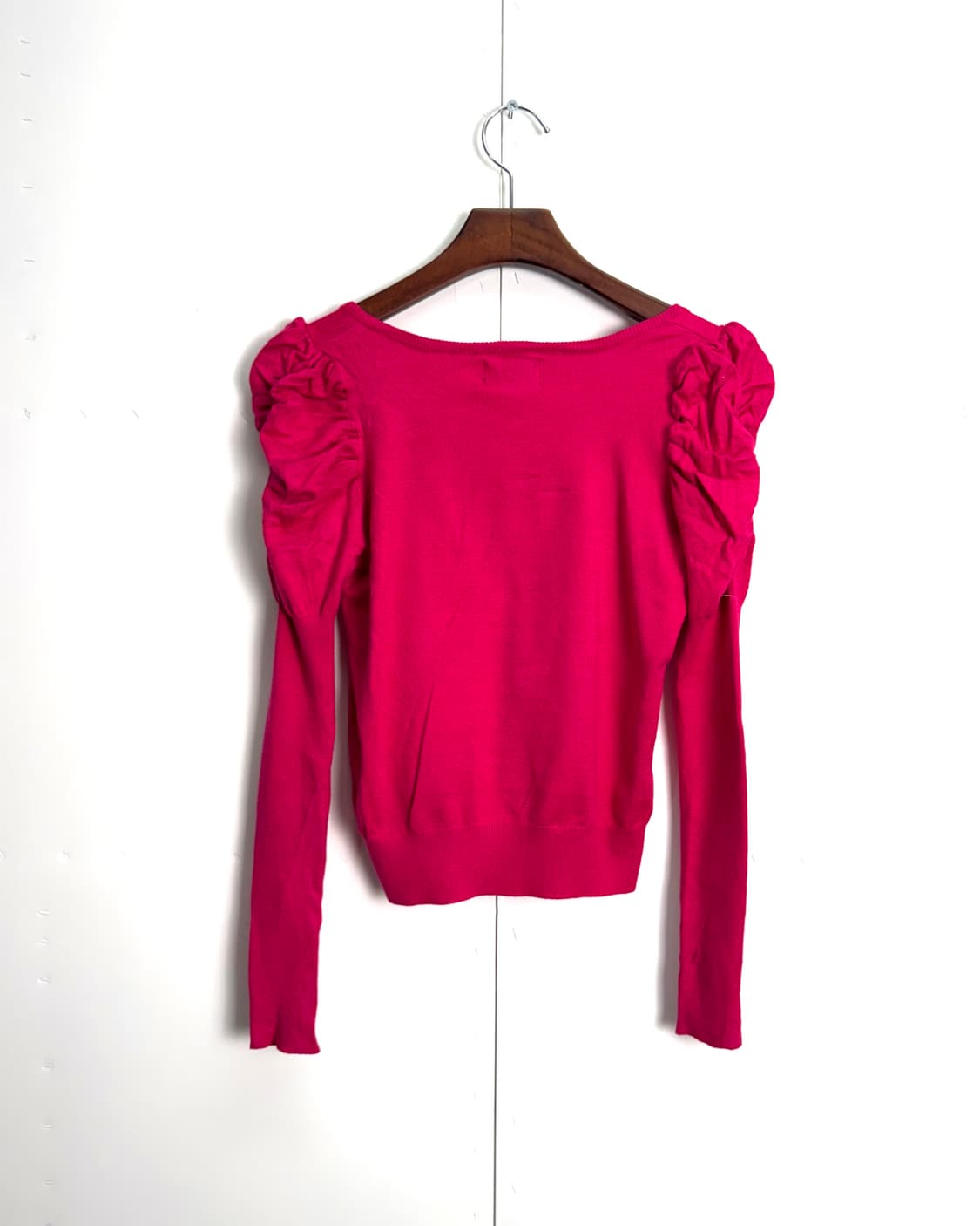 datura 핑크 숄더 셔링 가디건 상품이미지4