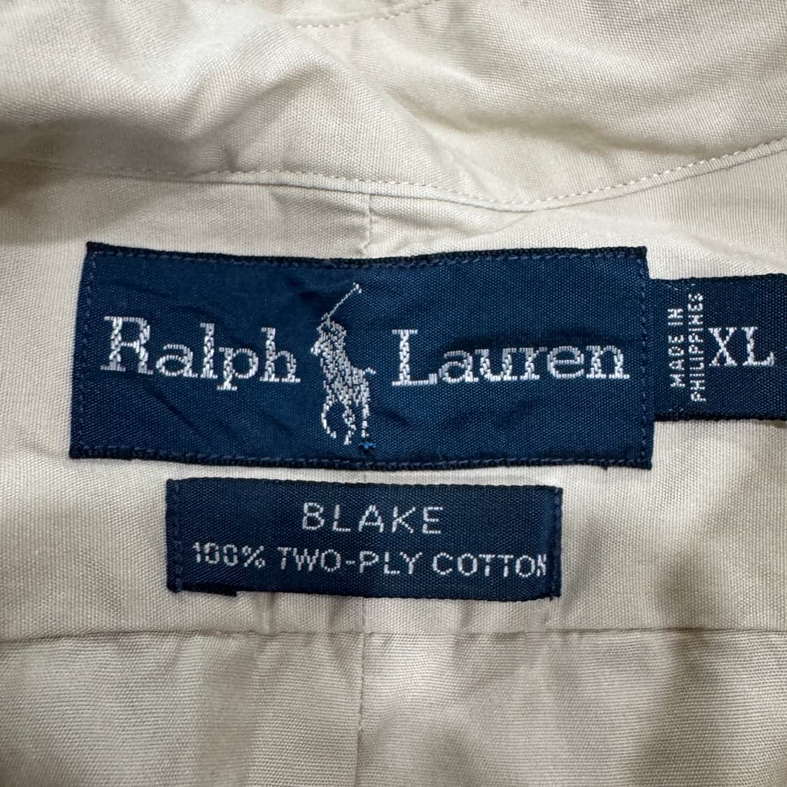 POLO 폴로 랄프로렌 베이지 셔츠 XL 상품이미지5