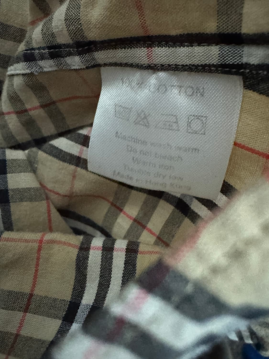 버버리 런던 커스텀 시그니처 긴팔 체크셔츠 L 상품이미지4