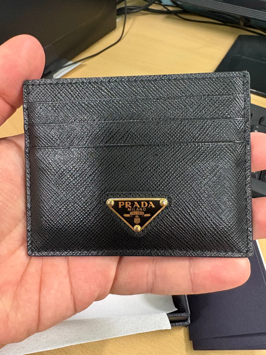 프라다 사피아노 카드지갑 블랙 상품이미지2