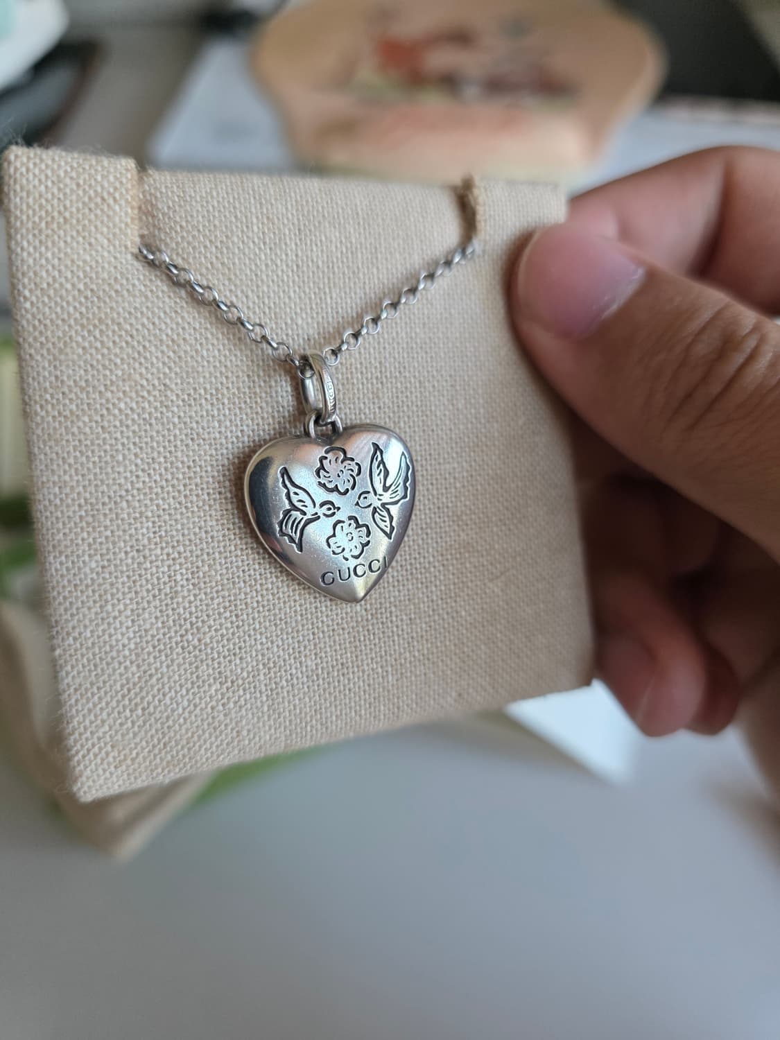 [세척완료,풀구성]구찌 블라인드 포 러브 목걸이 상품이미지2