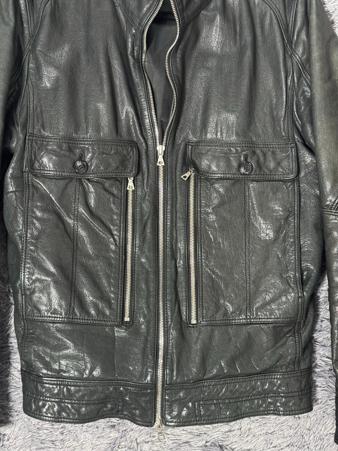 닐바렛 카우하이드 레더자켓 상품이미지2