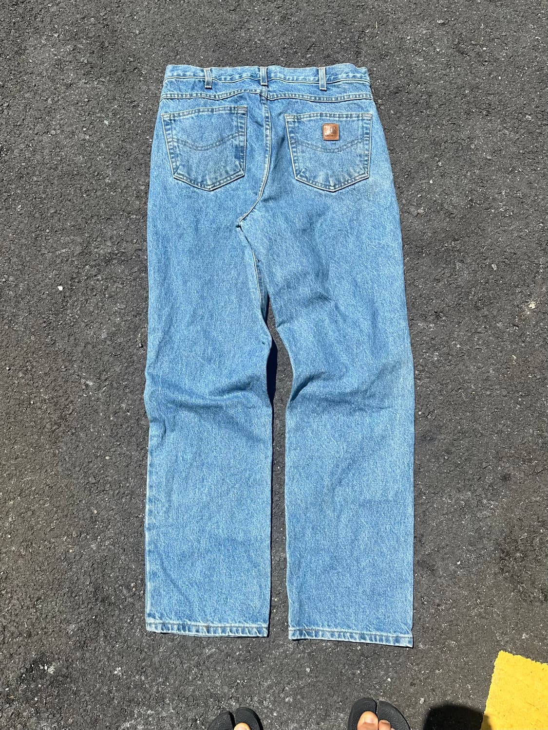 00’s Carhartt washed medium denim pants 상품이미지4