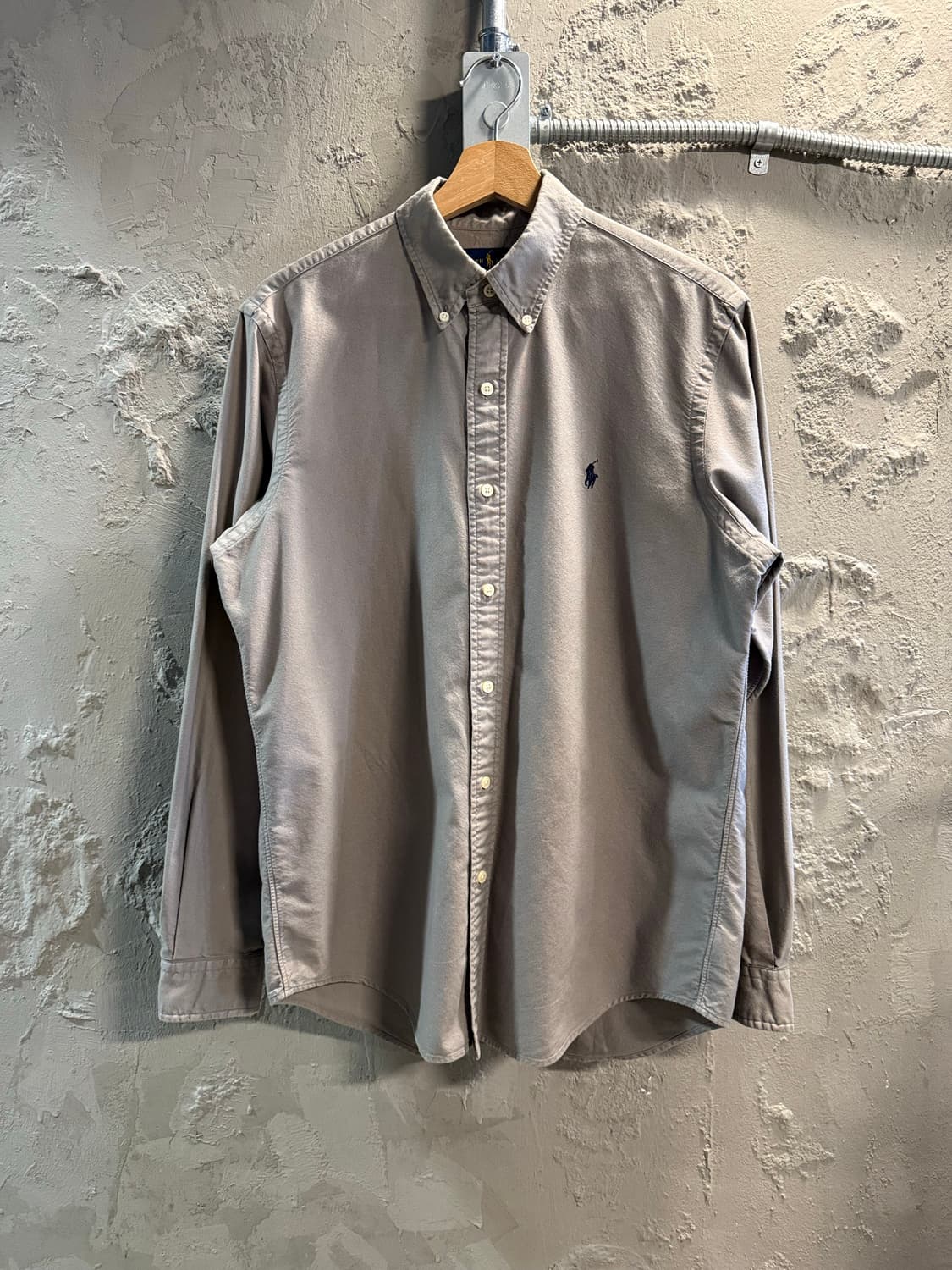 M 폴로랄프로렌 POLO 클래식핏 버튼다운 셔츠 그레이 상품이미지1