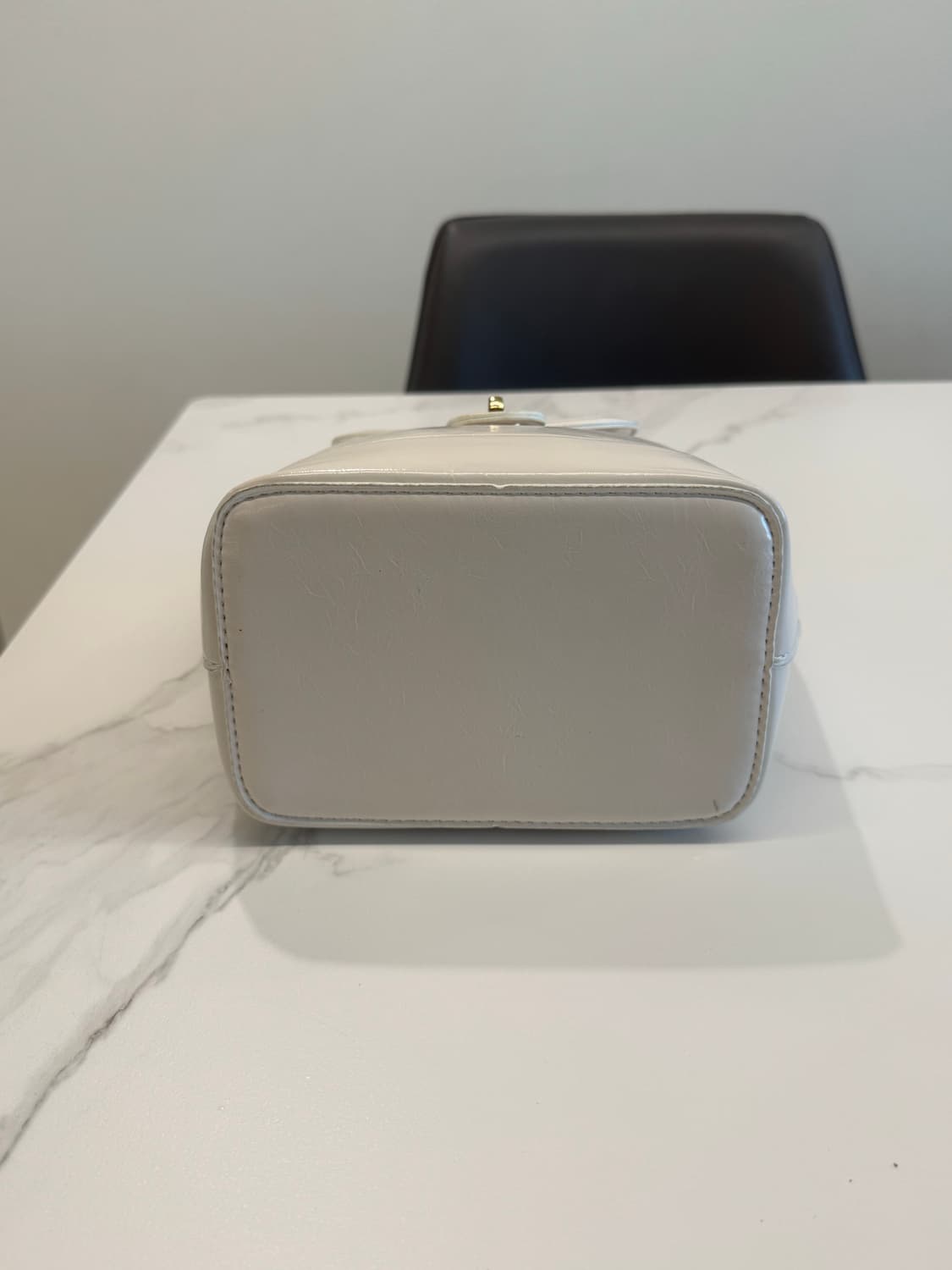 미니 금장 골드 체인 백팩 아이보리 상품이미지5