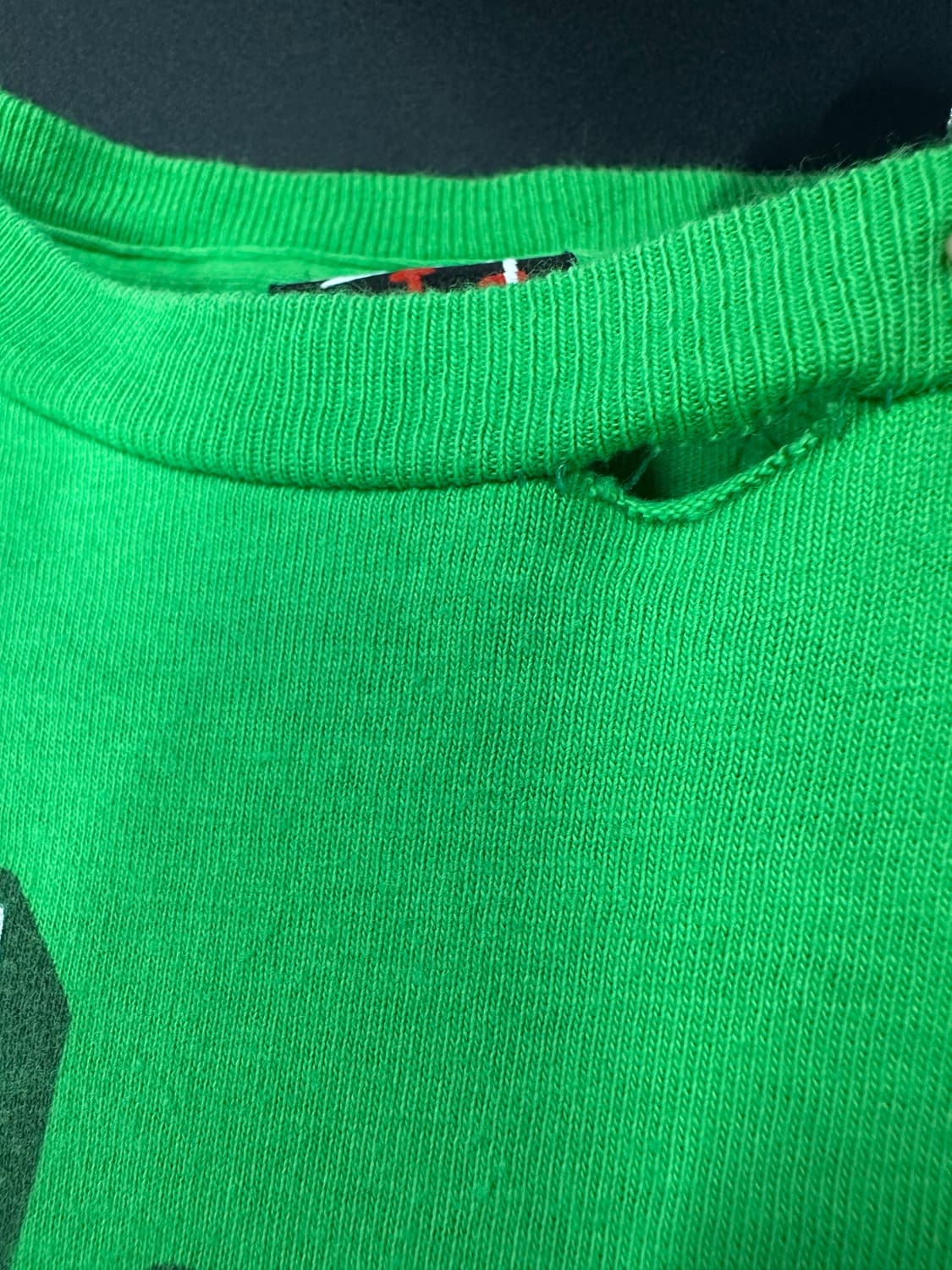 스투시 00,s 스탁 빅로고 그린 반팔 티셔츠 상품이미지6