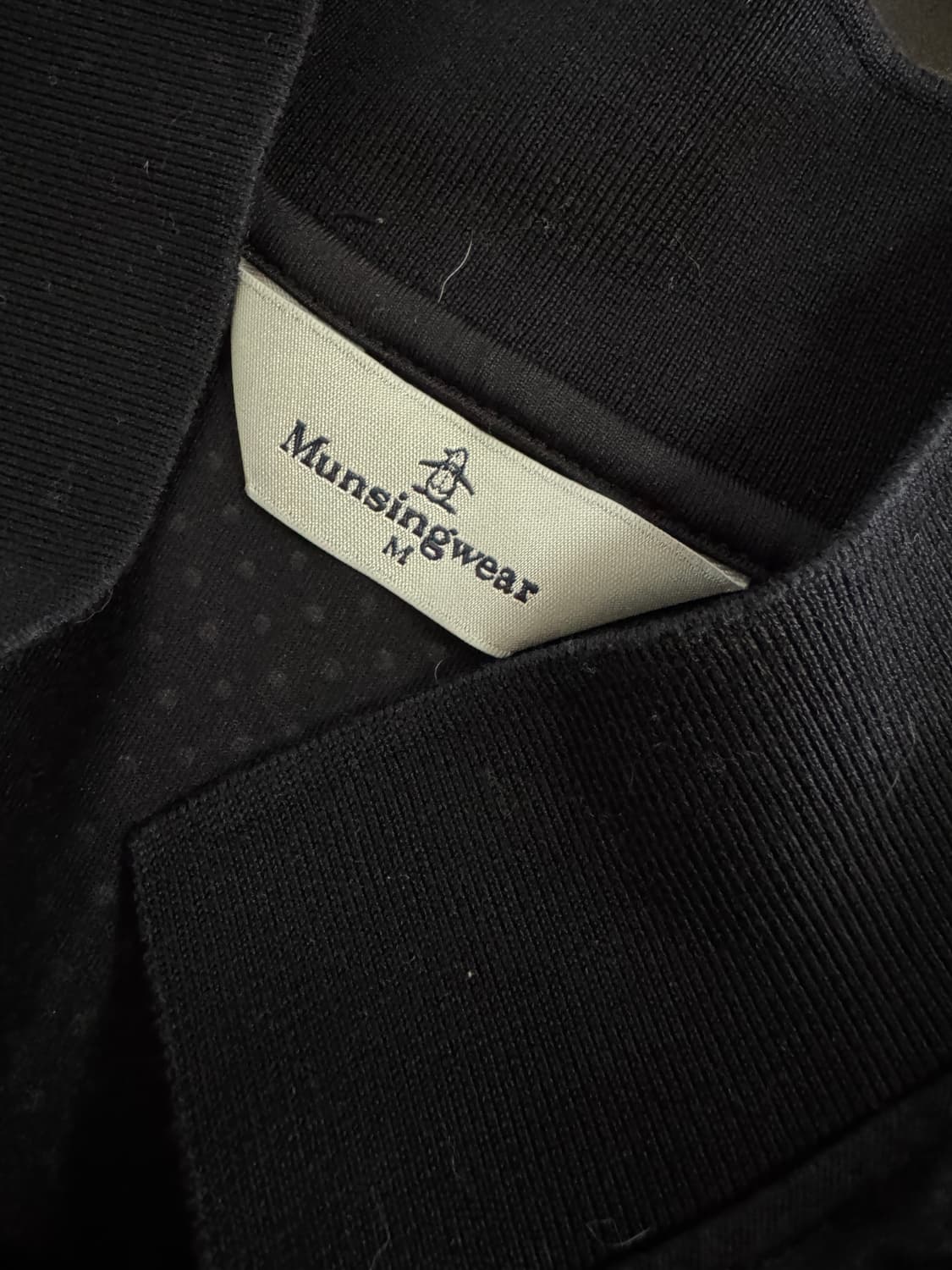 여성 먼싱웨어 골프 기능성 긴팔 도트 카라티 블랙 상품이미지3