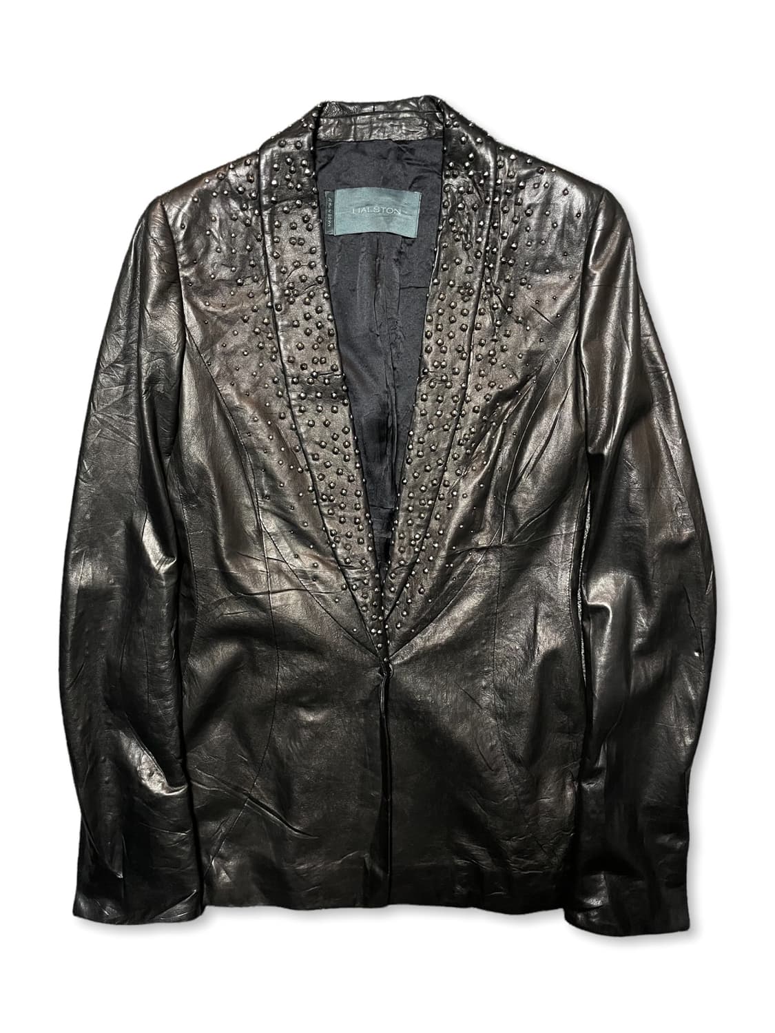 HALSTON 스터드 레더 자켓 상품이미지1